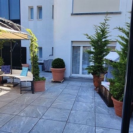 Ansicht unserer Innenhofterrasse