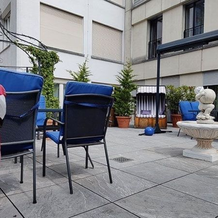 Ansicht unserer Innenhofterrasse